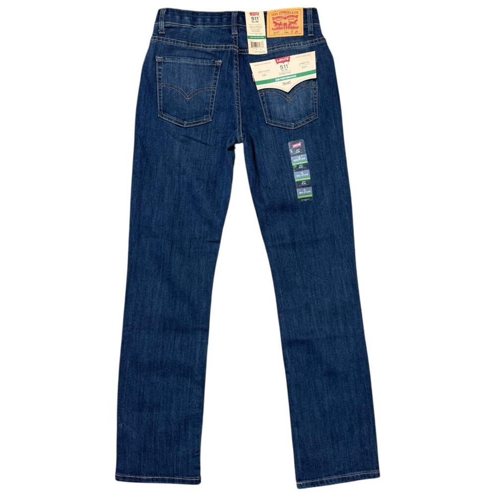 Levi's 511 Slim Adjustable Waist Jeans Boys 14 Regular 27x29